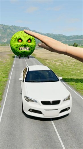 Big & Small Cars vs Giant Hand Slap - BeamNG.Drive