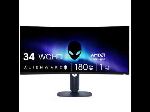 Alienware 34" Curved Gaming Monitor — WQHD, 180Hz & 1ms Built for Immersive Gaming