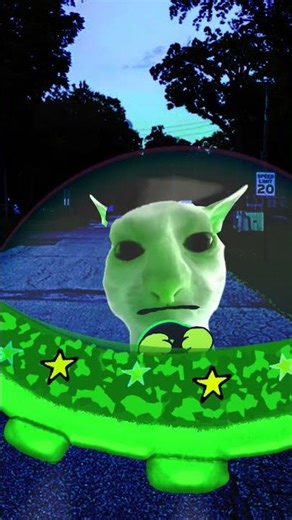 alien cat say meow#alien#cat