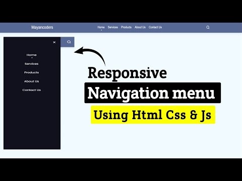 Best Responsive Navbar UI Design | HTML CSS JavaScript | Mayancoders
