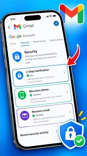 Gmail 2 Step Verification Forgot Password | Gmail OTP Fix | Gmail Recovery Phone Number #Shorts