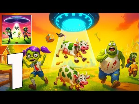 Aliens vs Zombies Invasion – Gameplay Walkthrough – UFO Defense & Zombie Battles (iOS, Android)