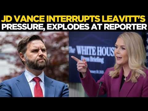 LIVE | JD Vance UNEXPECTED Entry Into Karoline Leavitt’s Presser, slams reporters | Trump News Live
