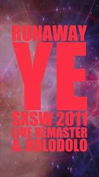 Runaway (Live at SXSW 2011) | Kanye West | Live Remaster | A. Rolodolo