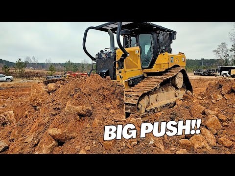 Pushing Off Rocks And Dirt With The Big D6