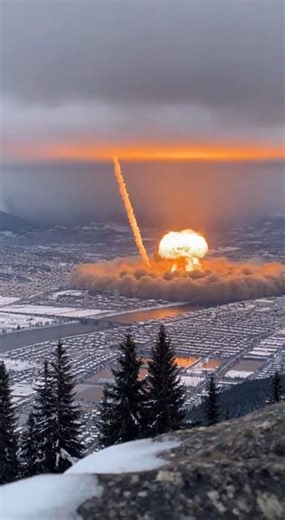 A horrific nuclear explosion erupted in a blinding flash of light, and within seconds, a massive shockwave spread out, leveling structures and sweeping across the landscape with unstoppable force ☢️🔥😱 #viralreel #navy #nuclearblast #shockwave #destructivepower #militaryhistory #globalimpact This video is created using AI, and the story is for your entertainment. | Smilo