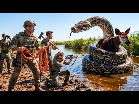 32ft Python vs. Rare Prey | You Won't Believe What This Python Caught!