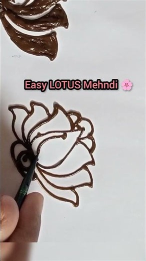 Lotus Flower Mehndi Design for Back Hand | Easy & Beautiful Lotus Mehndi Tutorial 🌸