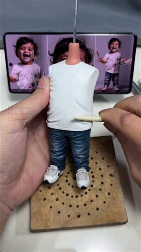 Part 2 ：Shaping an Indian Boy Covered in Paint | Handmade Clay Sculpture Art