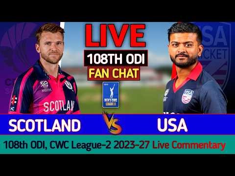 Scotland vs USA Live Match | SCO vs USA Live Score & Commentary | CWC League 2 ODI 2026