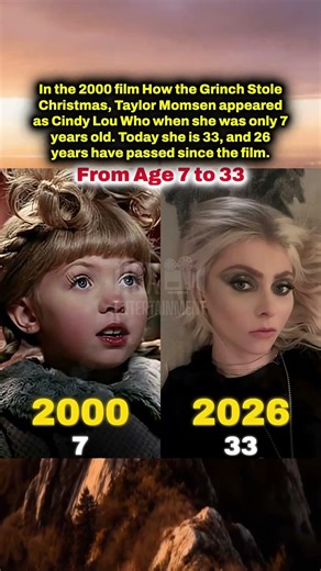 Cindy Lou Who From The Grinch- Taylor Momsen 26 Years Later #viral #movie