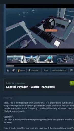 I can't change my Stormworks creation to public?
