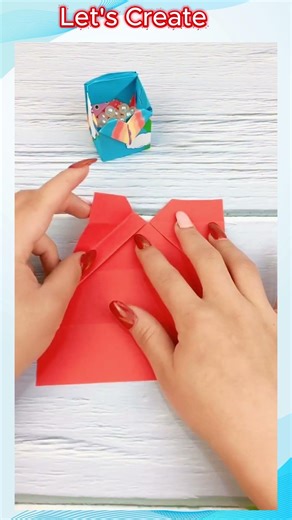 How to Make a Paper Box! 📦 (NO GLUE) #shorts #Origami #DIY #GiftIdeas