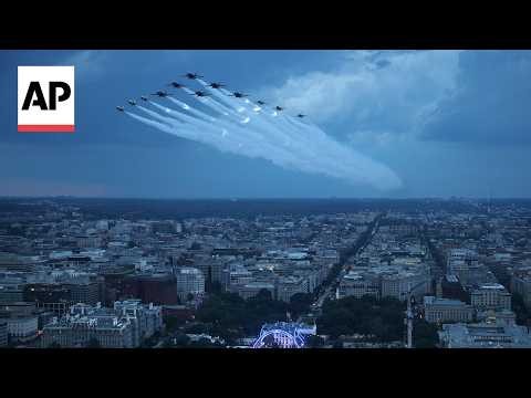 WATCH: Navy and Air Force conduct joint flyover before UFC fight at White House