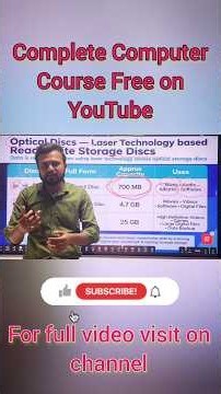 Optical disc class | difference between CD vs DVD vs Blu ray disc | by Dhruva sir | D Guruji Study|
