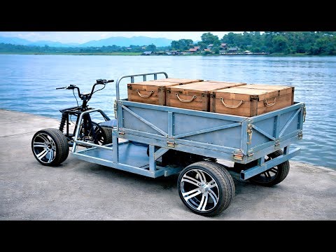 DIY 4-Wheel Family Cargo Vehicle | 60V 3000W Gear Motor + Differential | 60V 40Ah Battery