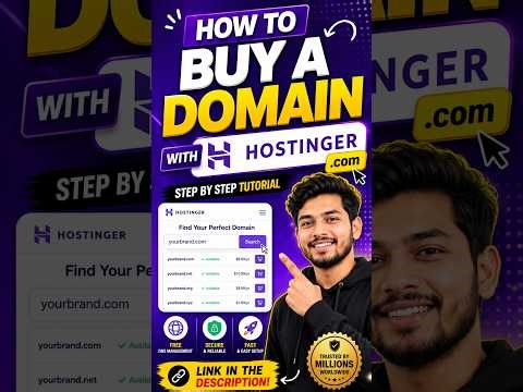 How To Buy a Domain with Hostinger (Step by Step Tutorial)