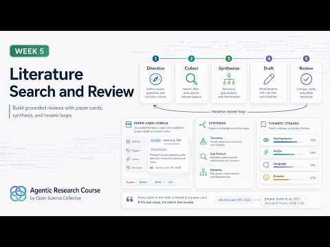 Agentic Research Course - Week 5: Literature Search and Review