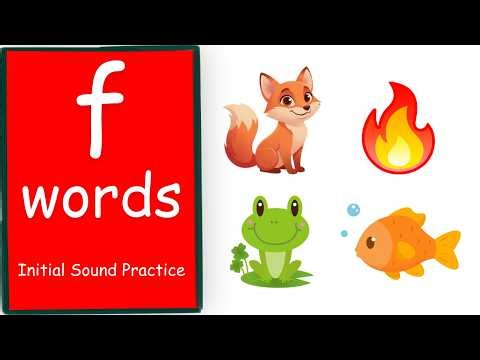 "f" words | Phonics | Initial Sounds