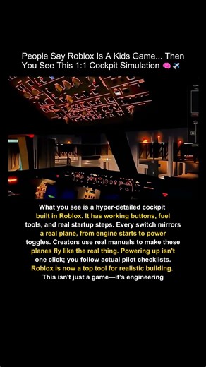 Realistic startup procedure in my Roblox plane #roblox #simulation #shorts