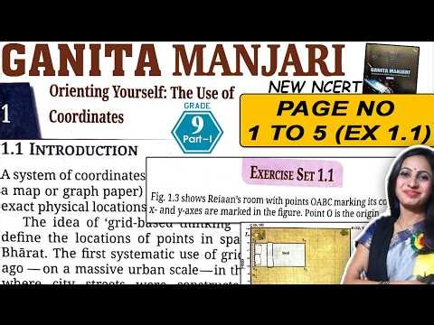Class 9 Maths New NCERT Book Ganita Manjari | Chapter 1 Orienting Yourself | Page no 1 to 5 Ex 1.1