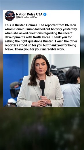 Praise for CNN Reporter Kristen Holmes Following Confrontation with Donald Trump