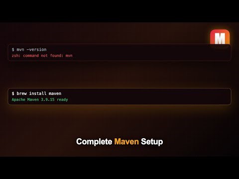 Complete Maven Setup on Mac (2026) - Install, Test, Package