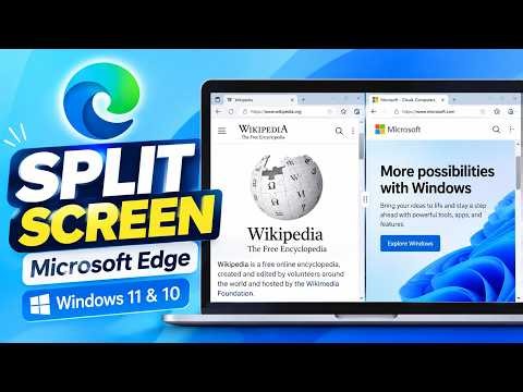 How to Use Split Screen in Microsoft Edge on Windows 11 & 10 | GearUpWindows Tutorial