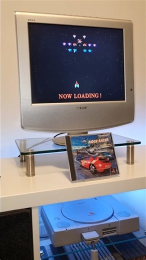Ridge Racer (PS1) Galaxian mini-game perfect score #retrogaming