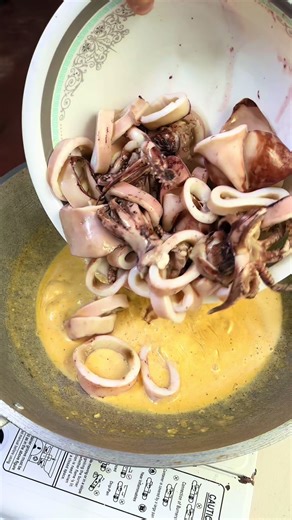 Salted Egg Pusit Recipe