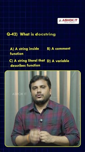 📌 Python Interview Questions | Ashok IT #Python #PythonQuiz #Coding