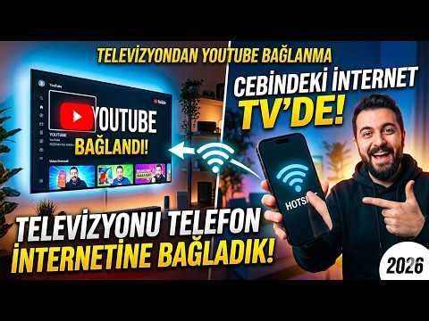 TV'Yİ TELEFON İNTERNETİNE BAĞLAMAK İMKÂNSIZ DEĞİL İZLE