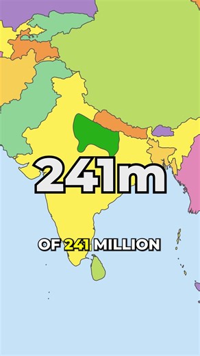 This Indian Region is BIGGER than 97% of World! #geography #maps #india