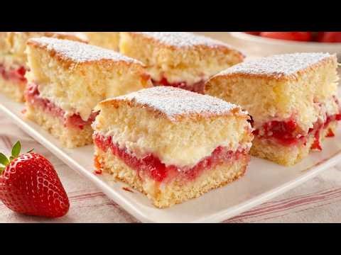 The Best Strawberry Cream Cake – Soft, Fluffy & Easy Recipe