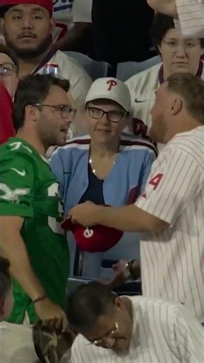 Who should get the ball...the Eagles or Phillies fan? #shorts