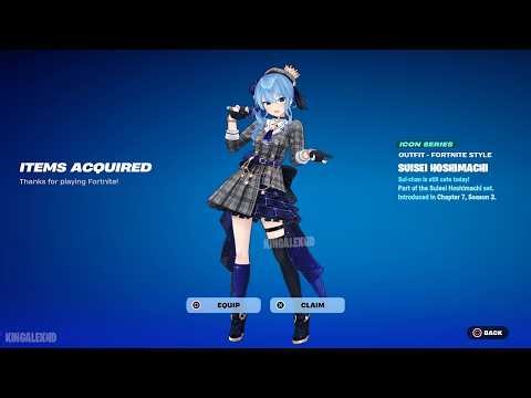 How To Get Suisei Hoshimachi Skin NOW FREE In Fortnite! (Unlocked LEGO Suisei Hoshimachi Style)