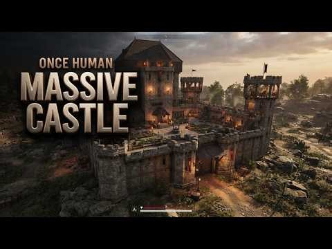 I Built a MASSIVE Medieval Castle in Once Human 🏰 #OnceHuman #OnceHumanBuild