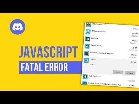 How To Fix Discord JavaScript Error (Force Quit, Clear AppData & Reset)