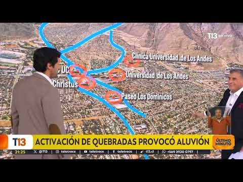 Director de geología explica el momento exacto del aluvión en Las Condes