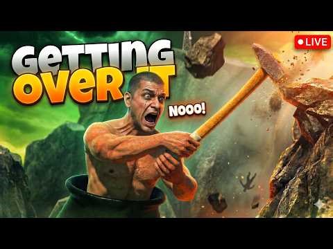 GETTING OVER IT 🔴LIVE | but CHAT IS EVIL Restart at 30/60/100 Likes #GettingOverIt #RageGame