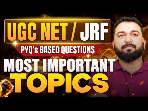 UGC NET / JRF English Literature 2025 | PYQs Based Most Important Topics | Exam Strategy