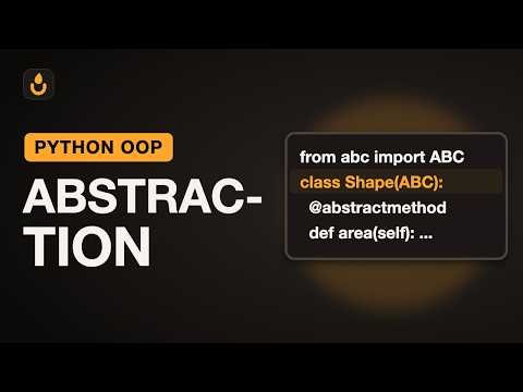 39. Abstraction in Python: Abstract Classes and ABC Explained