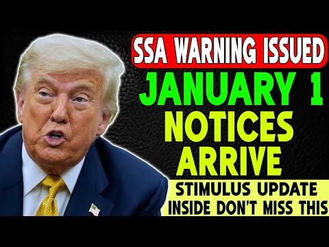 Social Security Warning SSA Notices Arrive January 1st — Don’t Miss This Stimulus Update