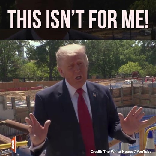 This Isn't for Me — Trump Says White House Ballroom Not Built for Me