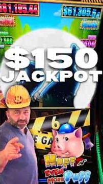 $150 HATS FEATURE JACKPOT! 🔥 Huff N Even More Puff BIG WIN #shorts #fyp #casino