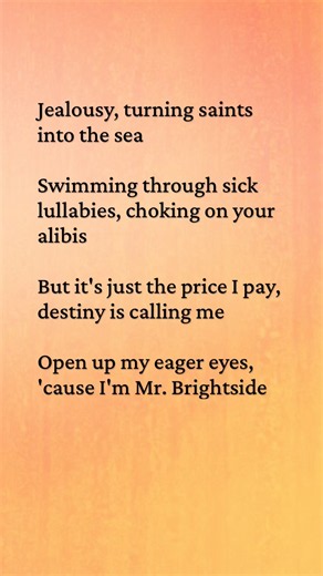 Mr. Brightside lyrics | The Killers #relatable #lyrics #shorts