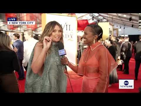 Heidi Klum at the "Devil Wears Prada 2" red carpet