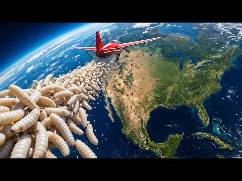Why They Drop Millions of Worms from Planes Over America