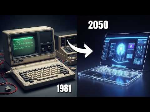 Evolution of Laptops (1981–2050) | Unreal AI Transformation of Technology History in 8K