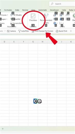 Learn How To Create A Checkbox Faster In Excel #shorts
